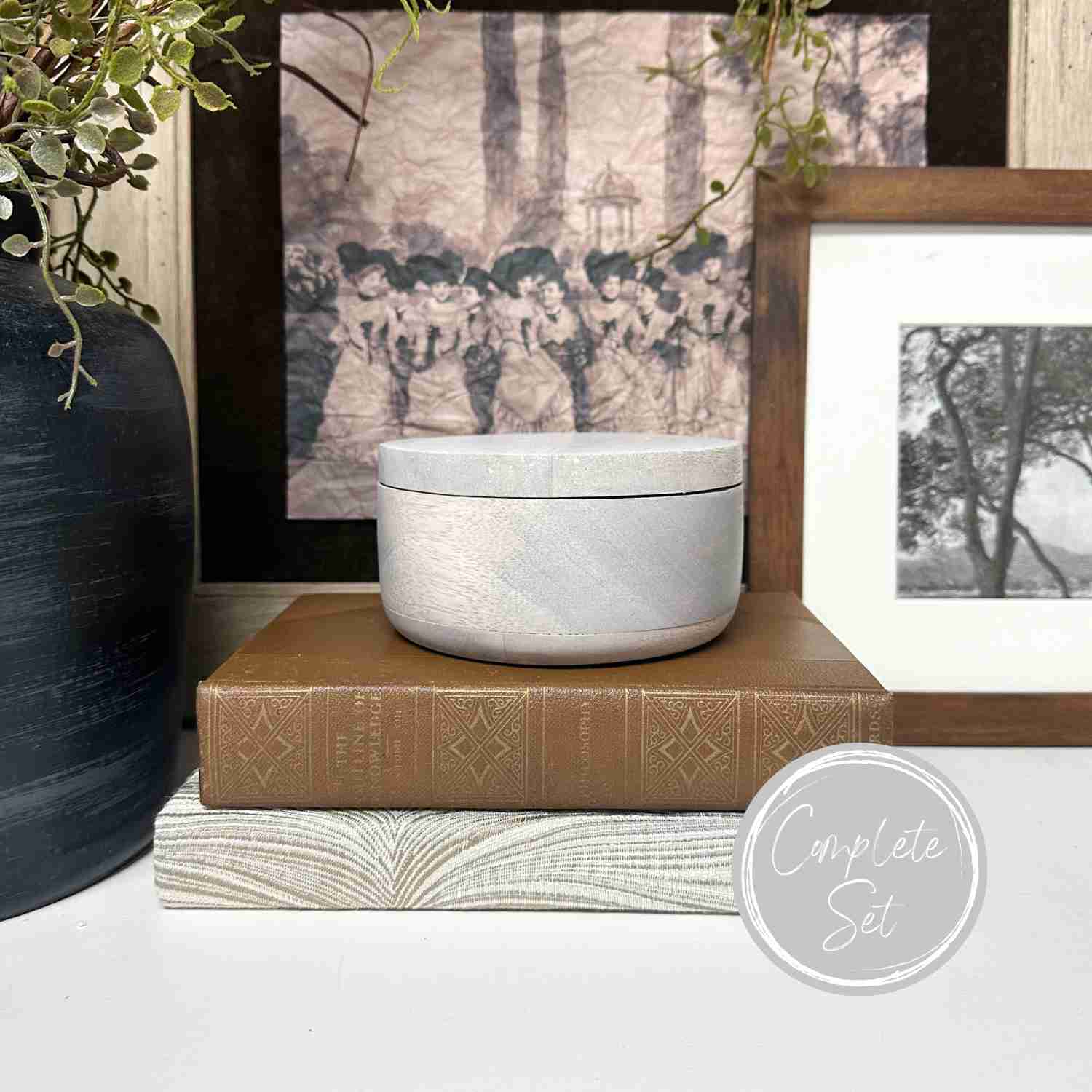 Brown and Gray Decorative Books for Shelf Decor