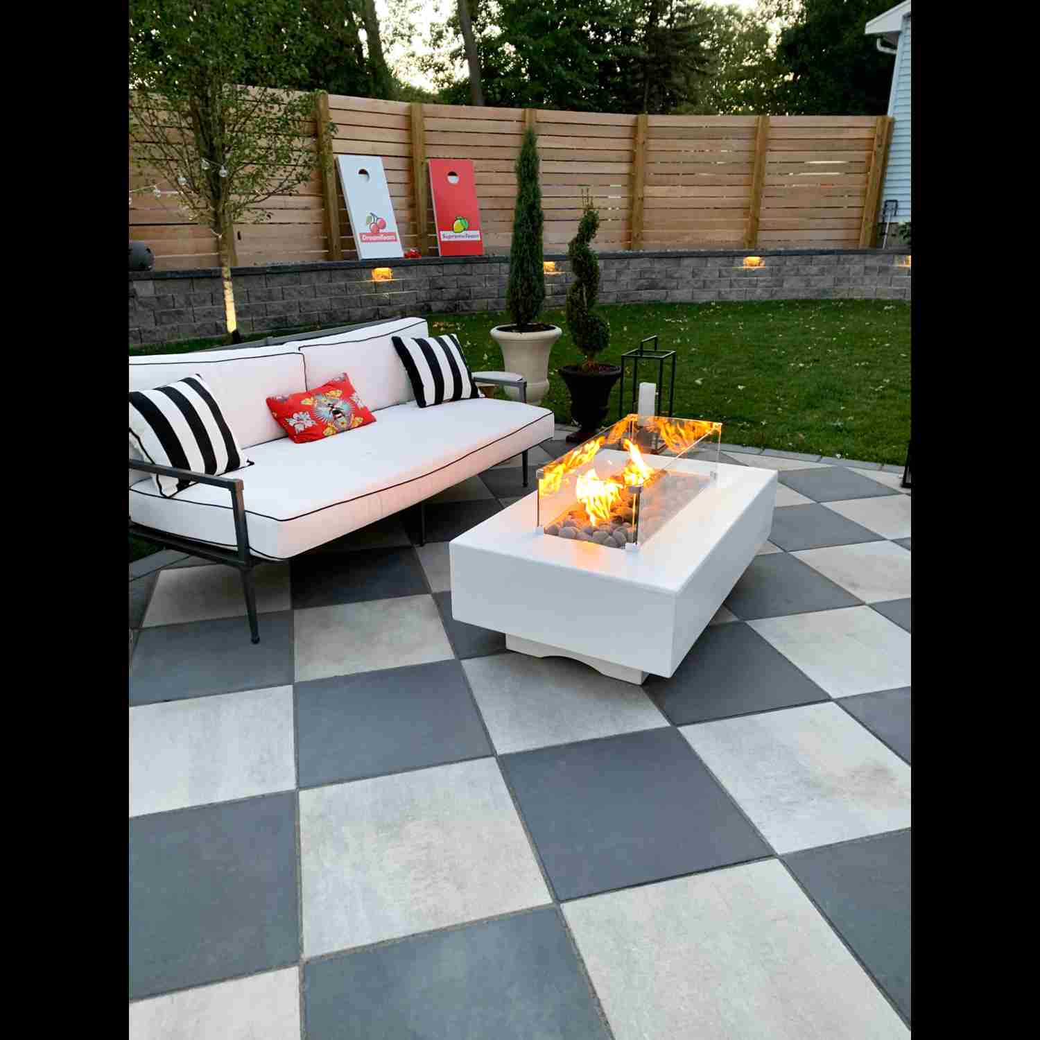 The Outdoor Plus 60 Del Mar Concrete Liquid Propane Fire Pit