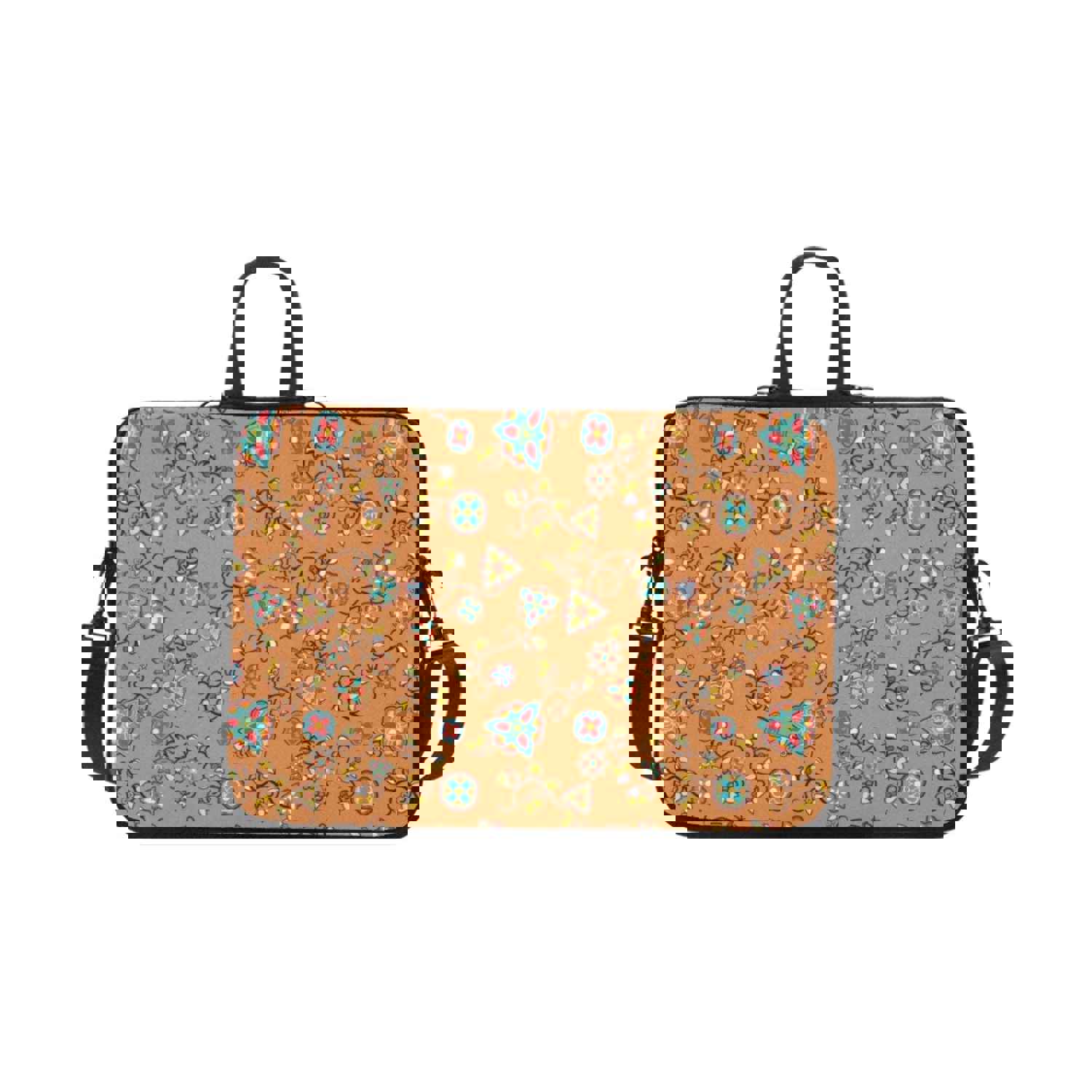 Fire Bloom Light Laptop Handbags 13 - Water-Resistant Neoprene with Adjustable Strap