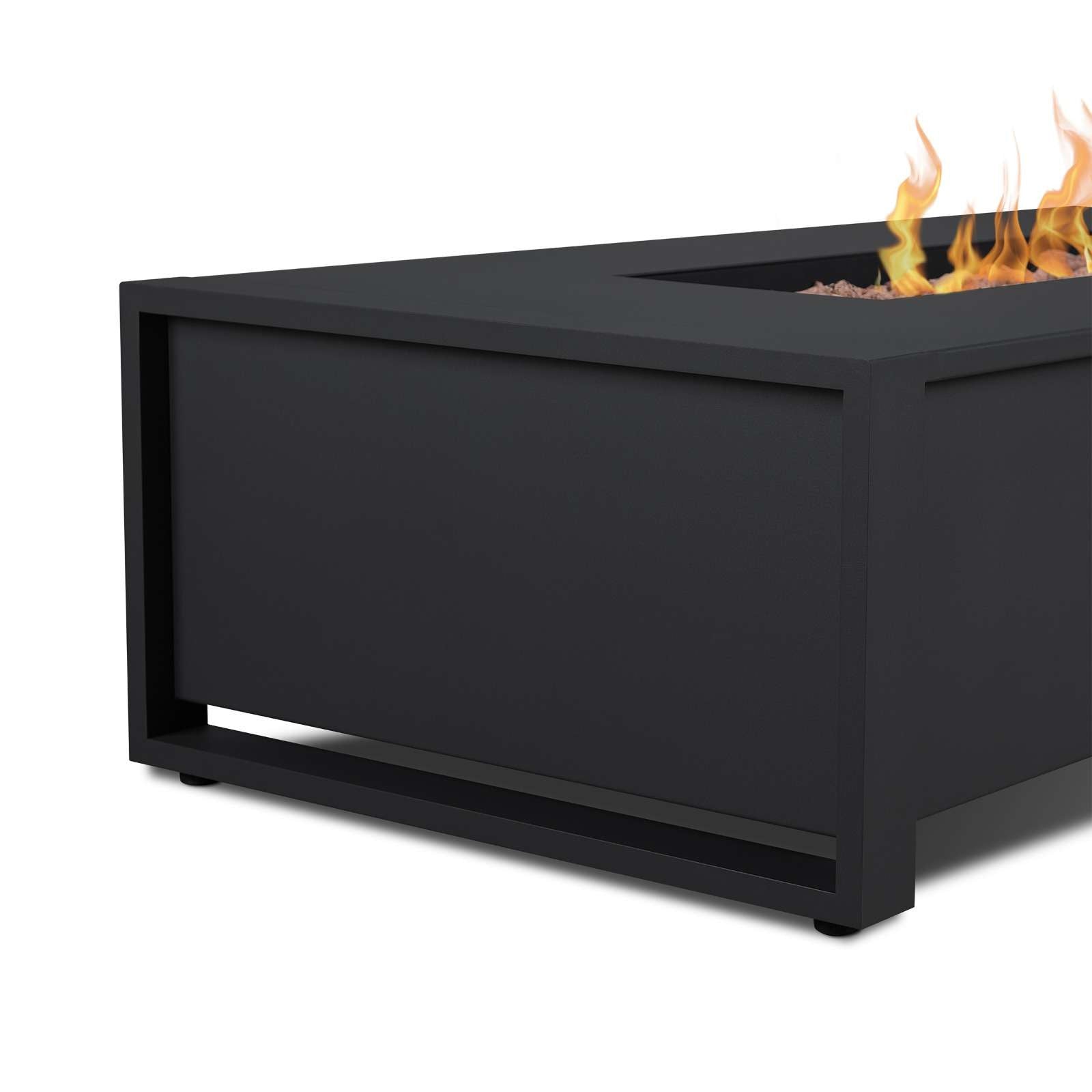 Real Flame Keenan 52 Rectangle Propane Fire Pit Table