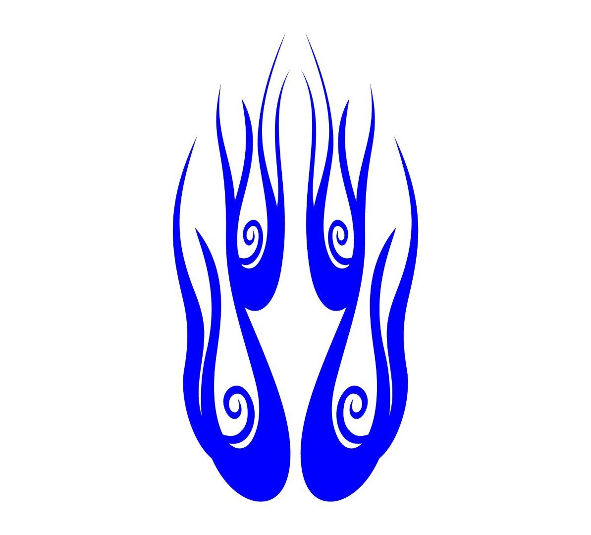 Auto Truck Car Hood Flames Graphics Decals HH11