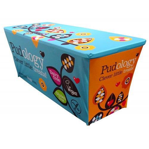 8 Custom Printed Spandex Fitted Table Cover - All Over Print