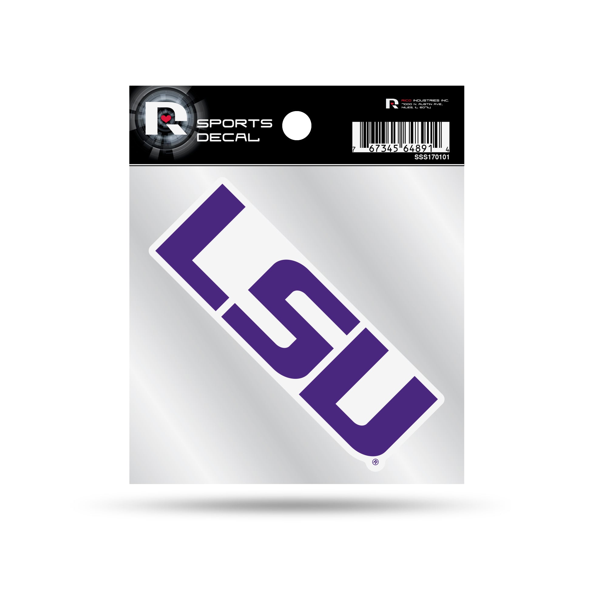 LSU Tigers Die-Cut Decal 4x1 Inches for Car Window & Laptop