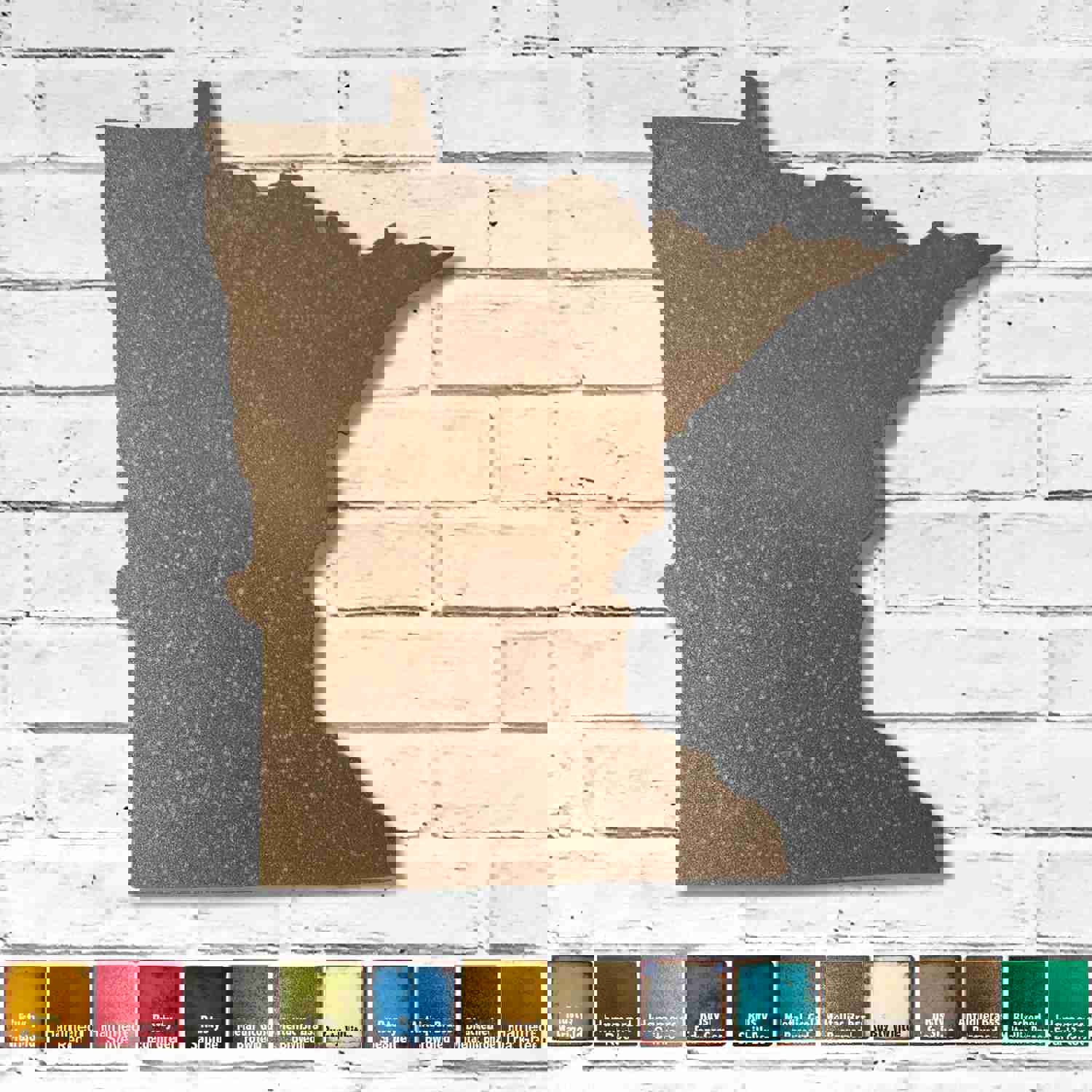 Minnesota Metal Wall Art - Handmade Home Decor - Choose Size & Patina Color - FREE Shipping