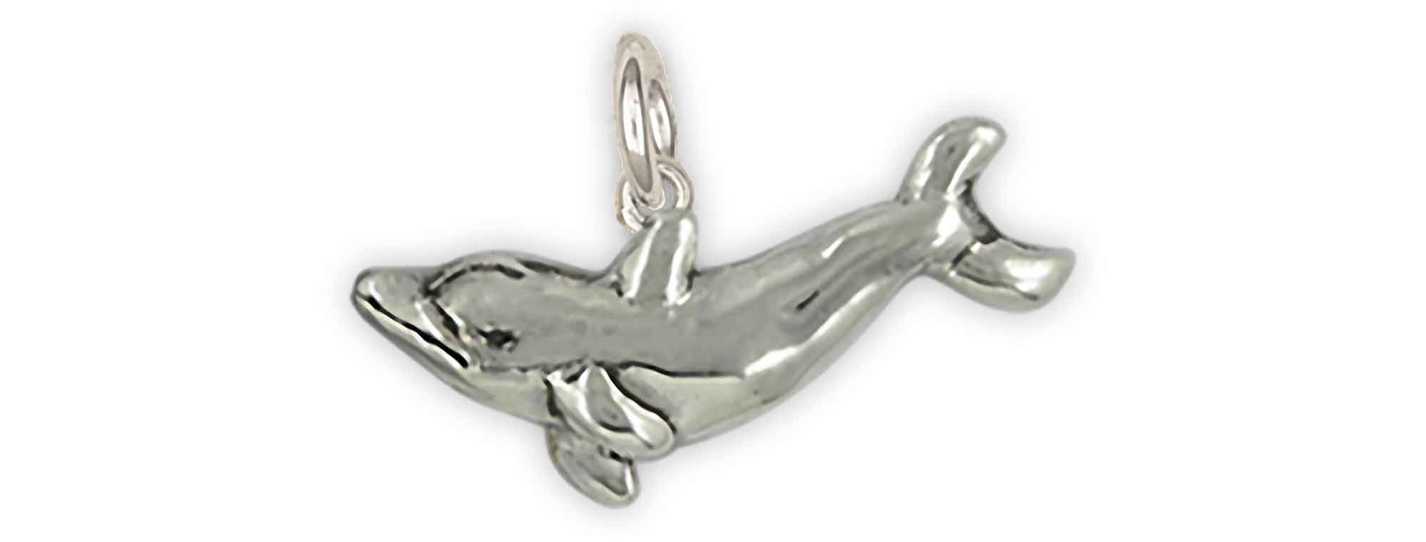 Handmade Sterling Silver Dolphin Charm Jewelry - DLP2-C