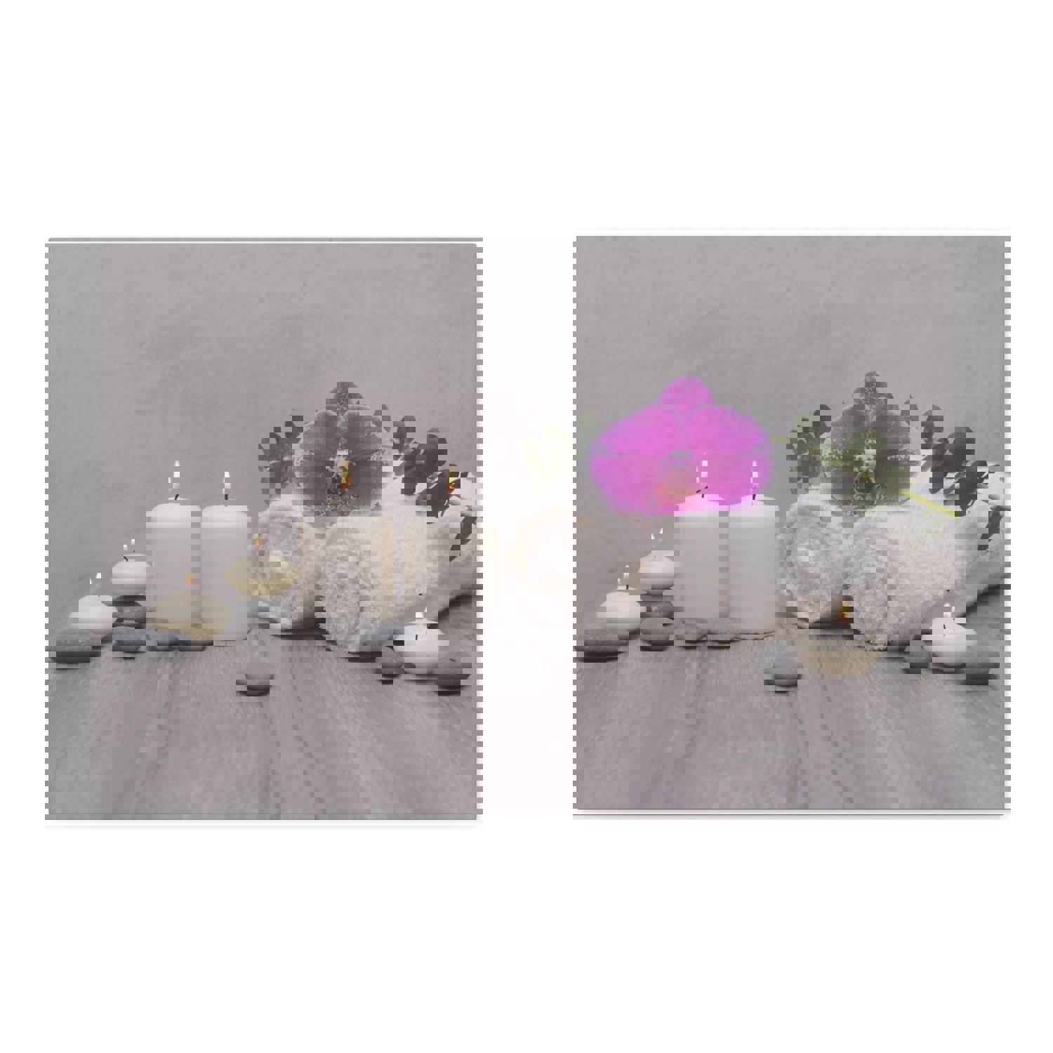 Green Leaves Forest Floral Nature Photography Canvas Wall Art Towel for Home Decor