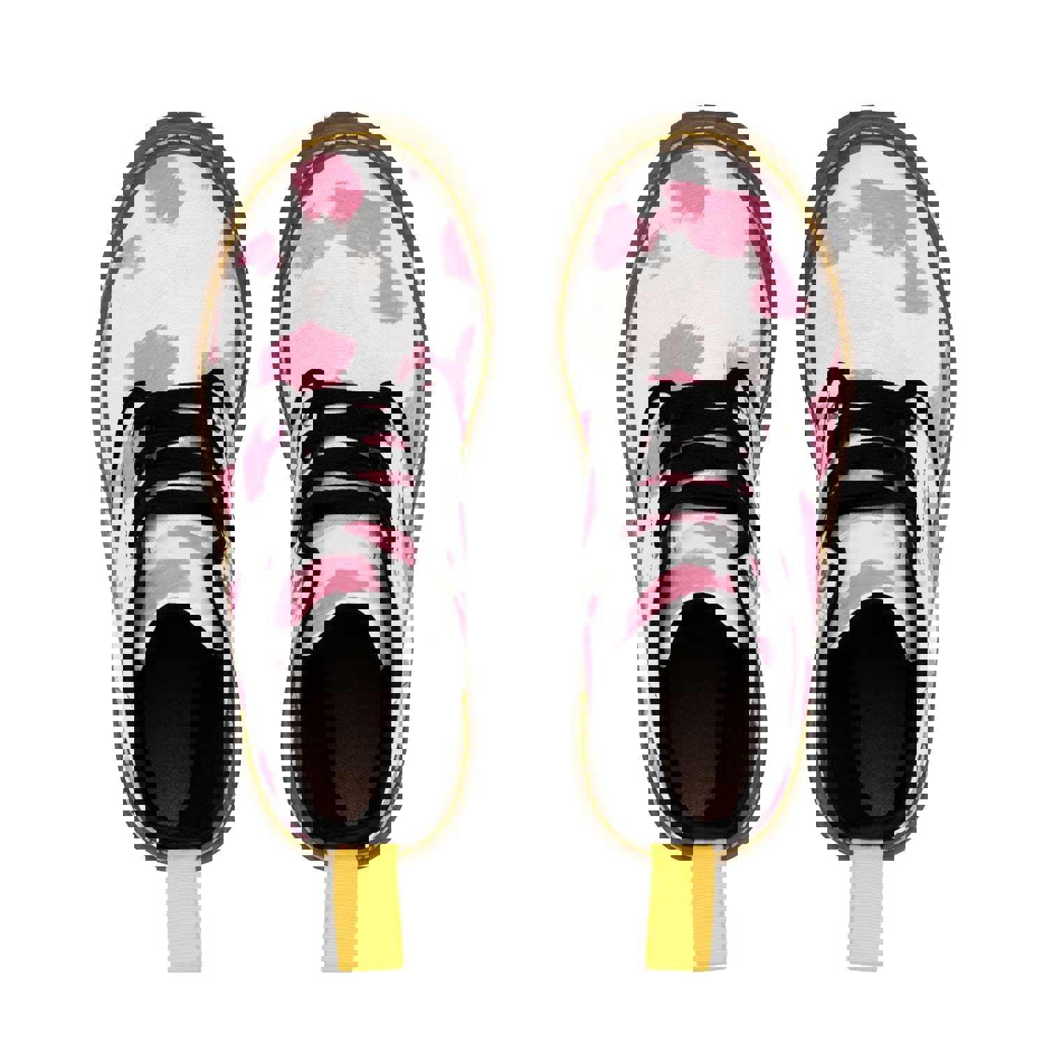 Pink Cow Print Canvas Boots for Women
