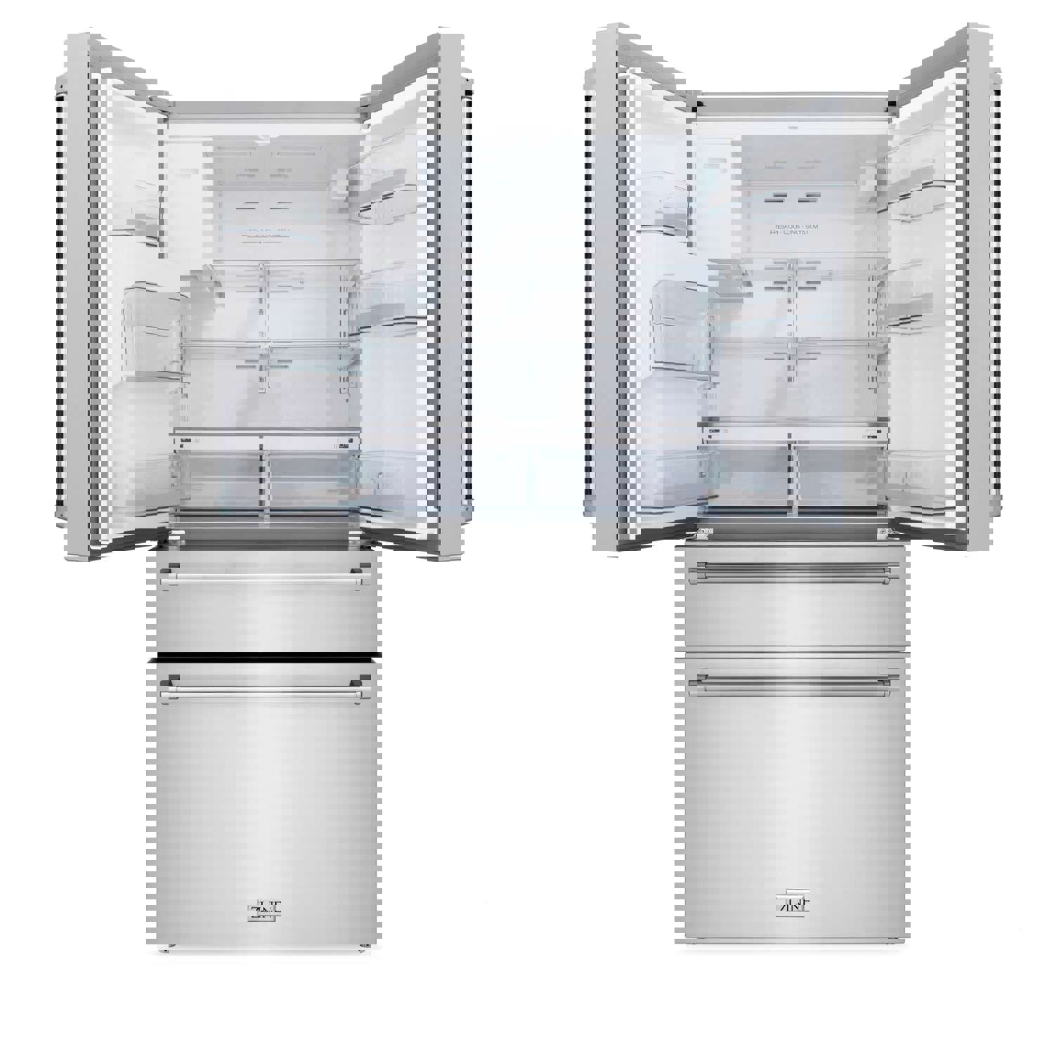 ZLINE 36 In. French Door Refrigerator with Water Dispenser and Ice Maker