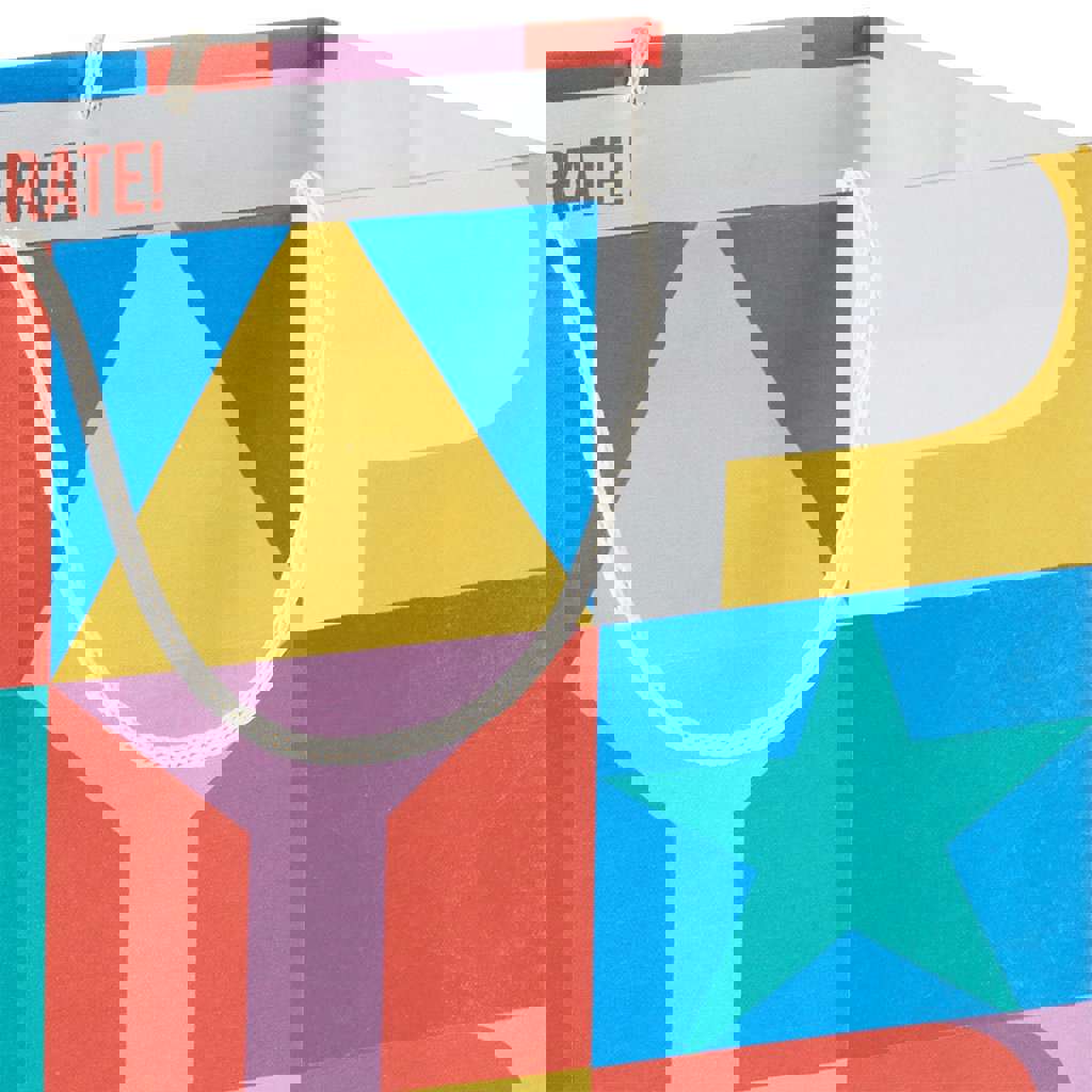 Hallmark 13 Color Block Large Birthday Gift Bag