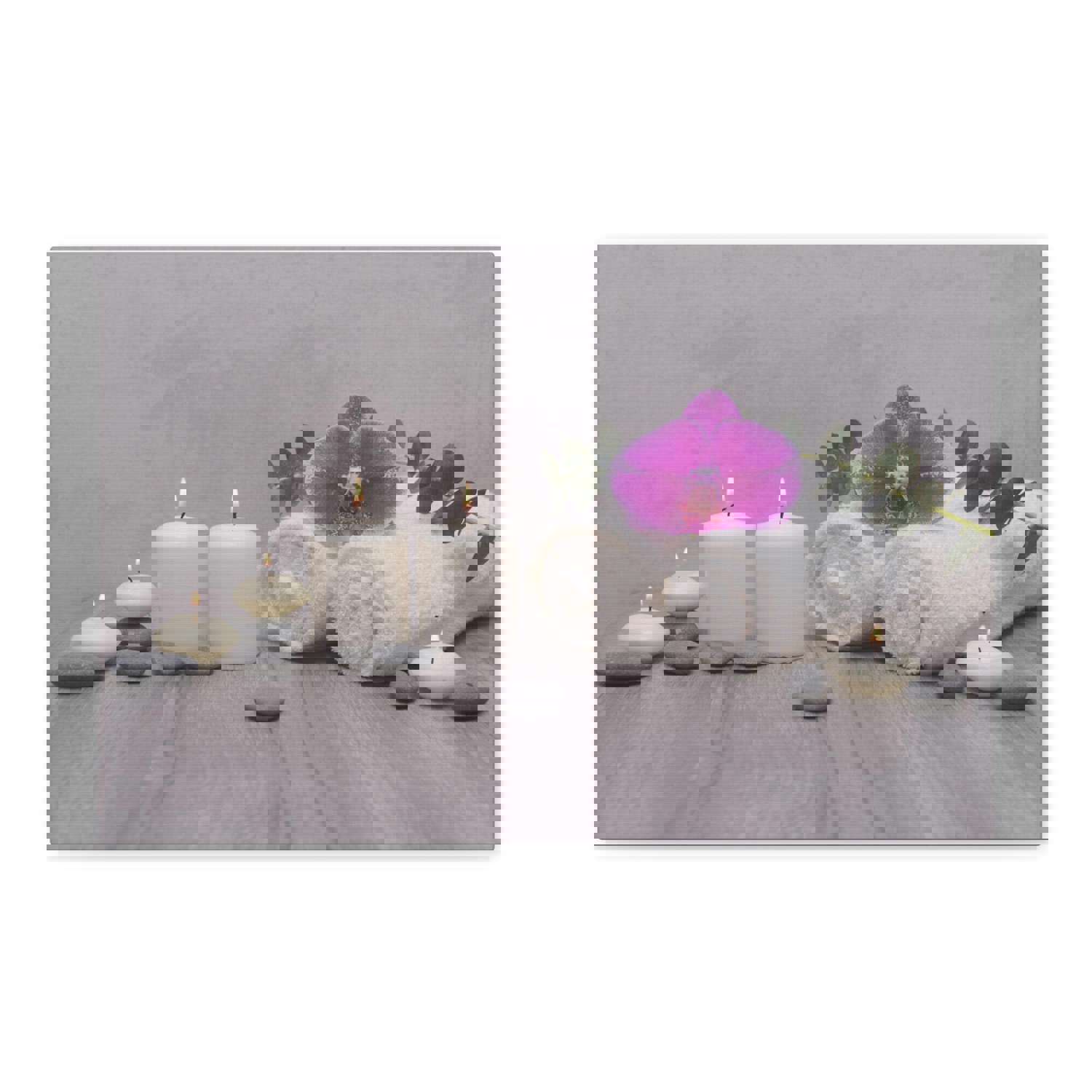 Green Leaves Forest Floral Nature Photography Canvas Wall Art Towel for Home Decor