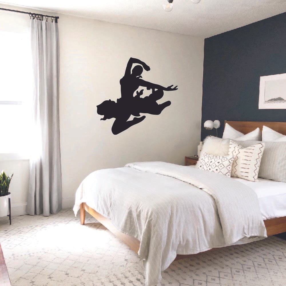 Ballerina Vinyl Wall Sticker Wall Decal - Ballet Dancer Ballerina Silhouette Motivation Quote
