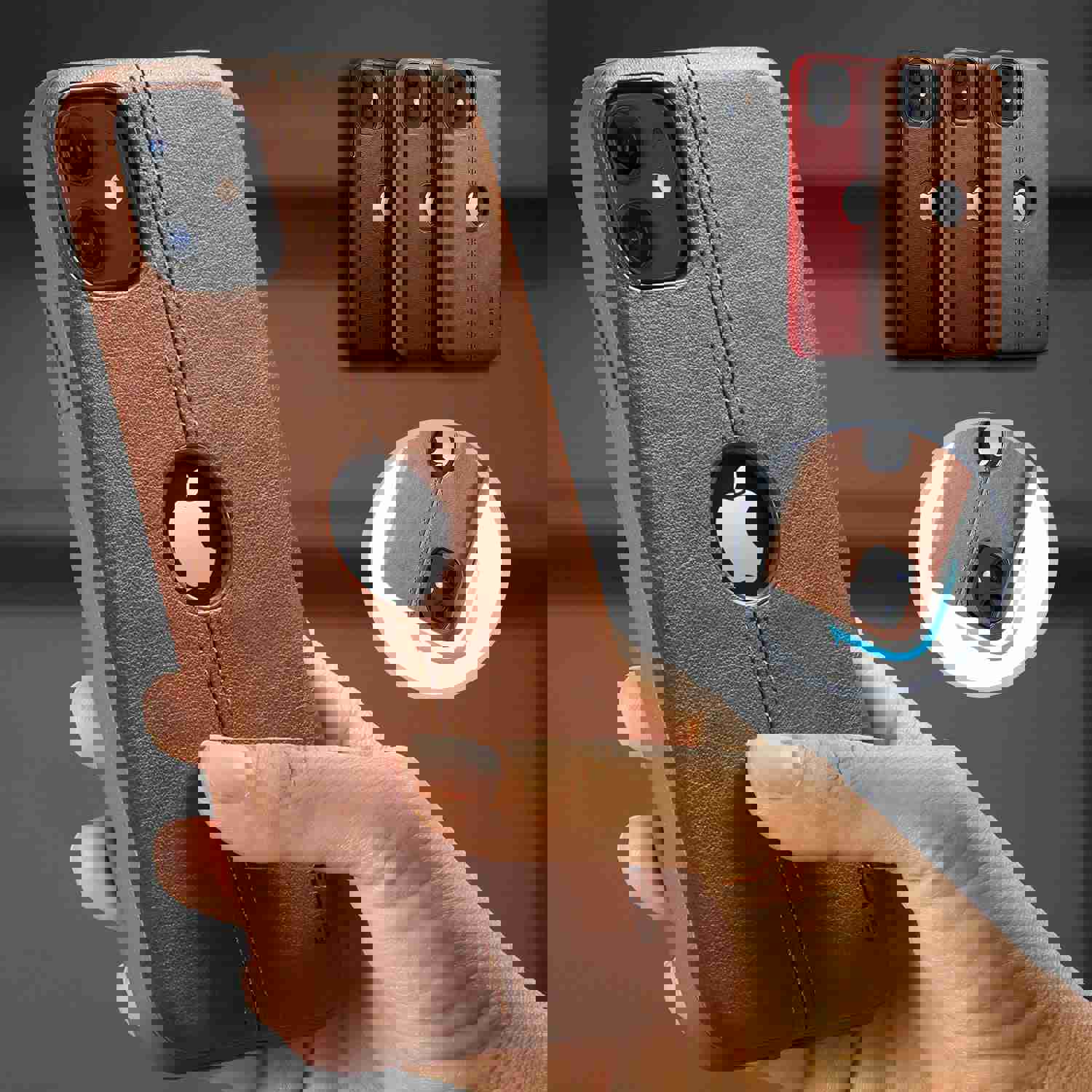 Lazanow 2020 Luxury Leather Back Case For iPhone 11/Pro/Max X XR XS MAX 8 7 6S 6/Plus