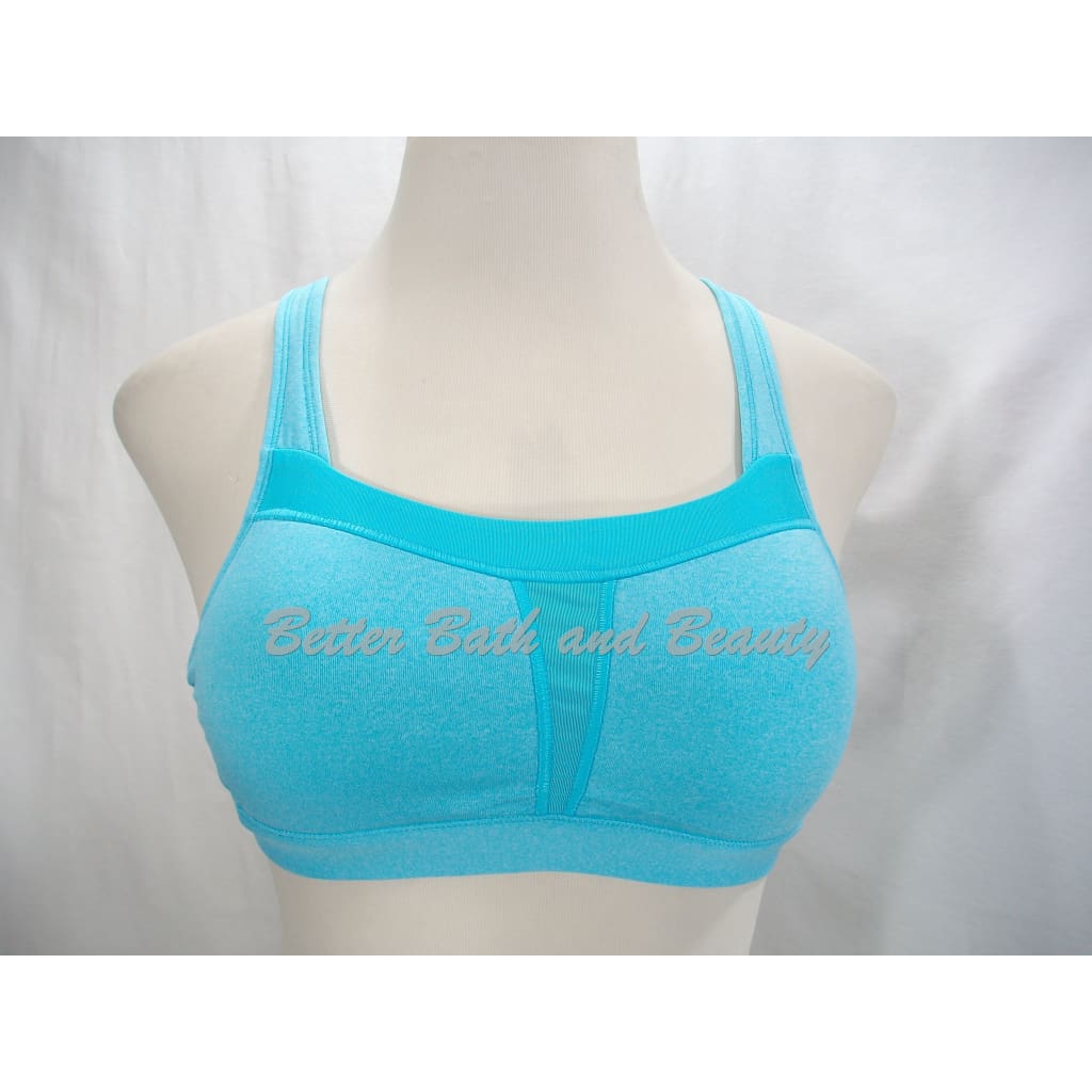 Champion C9 N9587 Duo Dry High Support Wire Free Racerback Sports Bra 36B Turquoise Waters