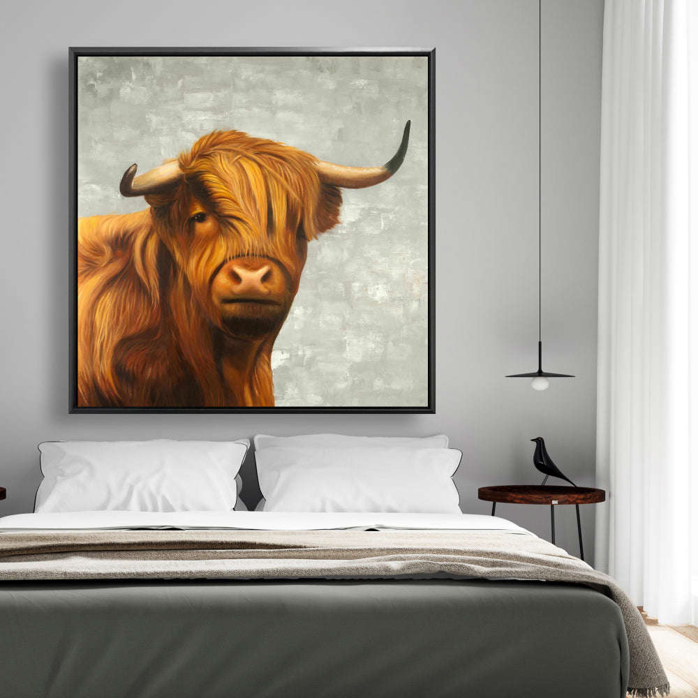 Highland Cattle Fine Art Gallery Wrapped Canvas 24x36
