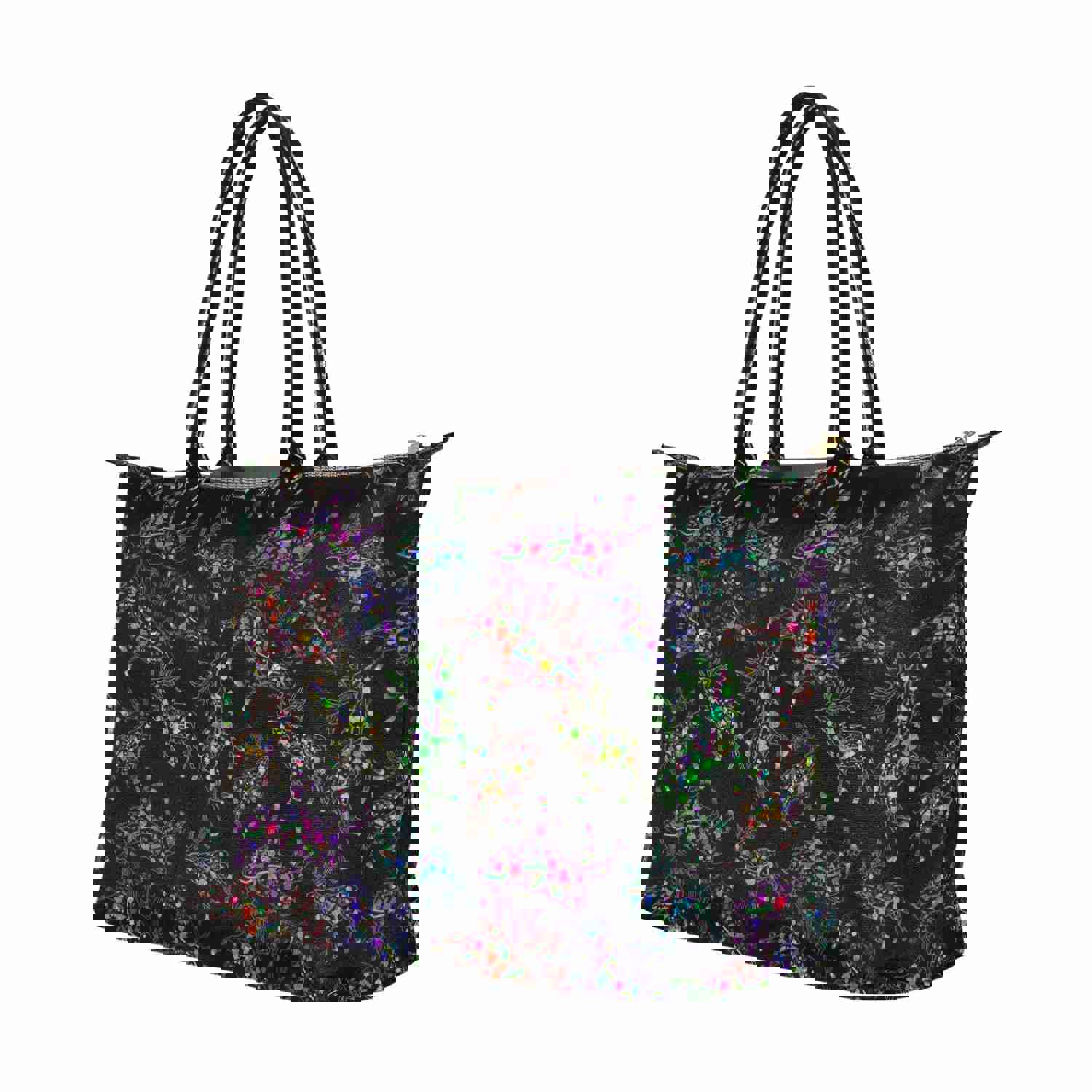 Neon Floral Elks Single-Shoulder Lady Handbag