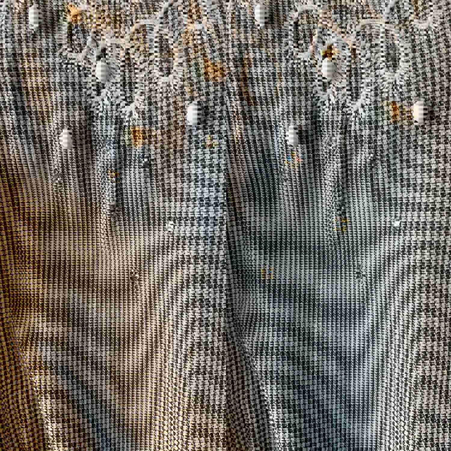 Vintage 1950s Black & White Checkered Dress - Retro Classic Style