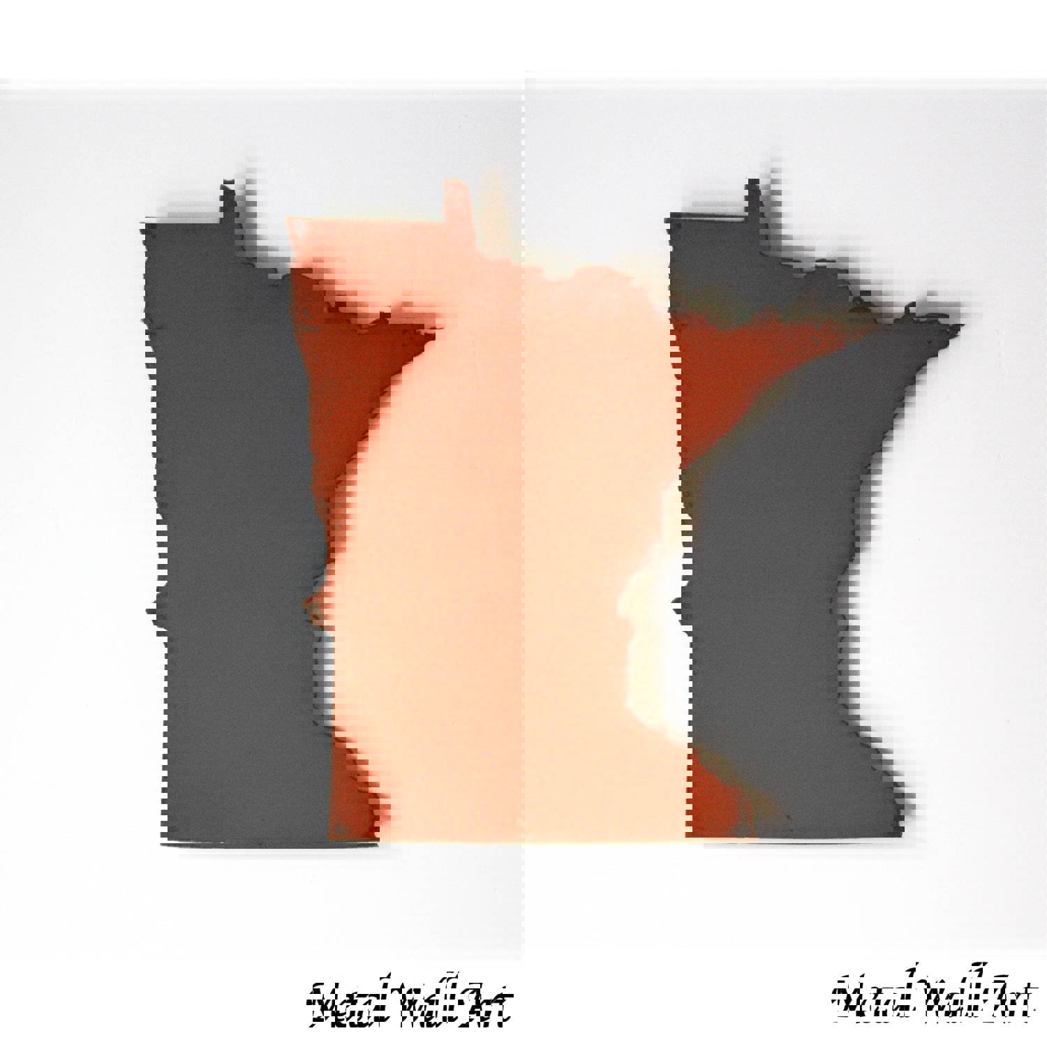 Minnesota Metal Wall Art - Handmade Home Decor - Choose Size & Patina Color - FREE Shipping