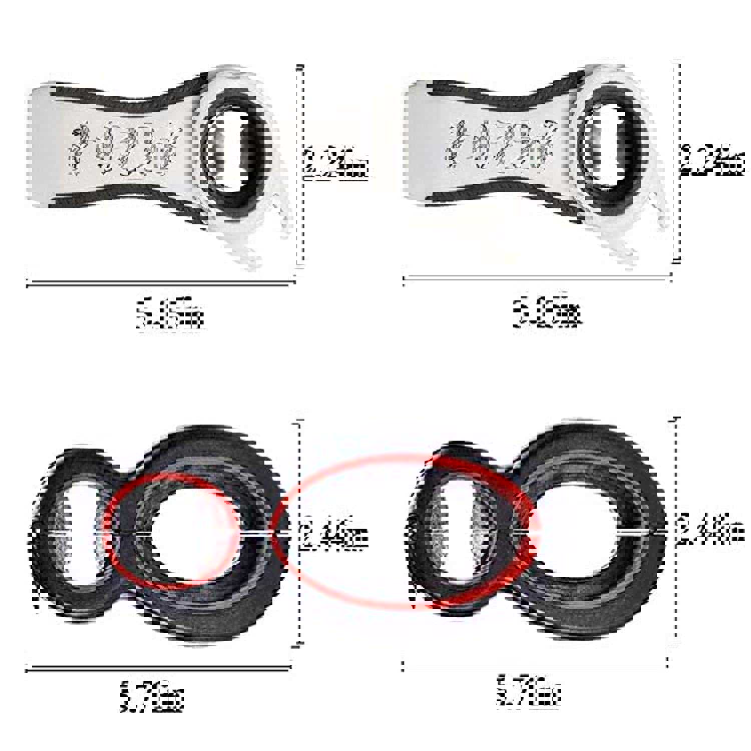 Pack of 2 Multi Jar Opener - 5 in 1 and 6 in 1 Bottle Can Opener for Effortless Kitchen Use