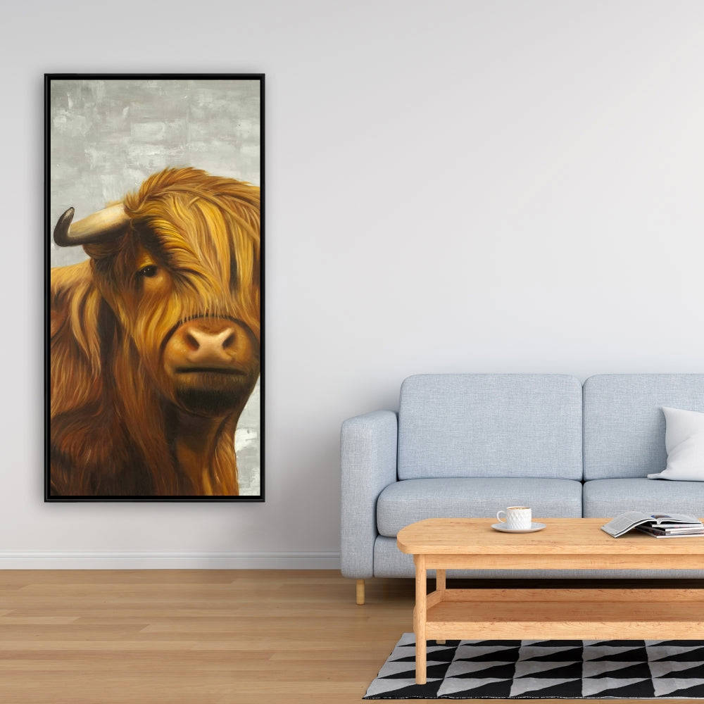 Highland Cattle Fine Art Gallery Wrapped Canvas 24x36