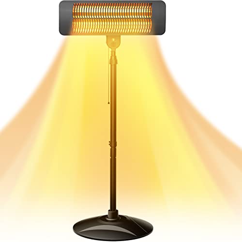 Electric Outdoor Heater - Infrared Patio Heater with Fast Heating & Safety Protection