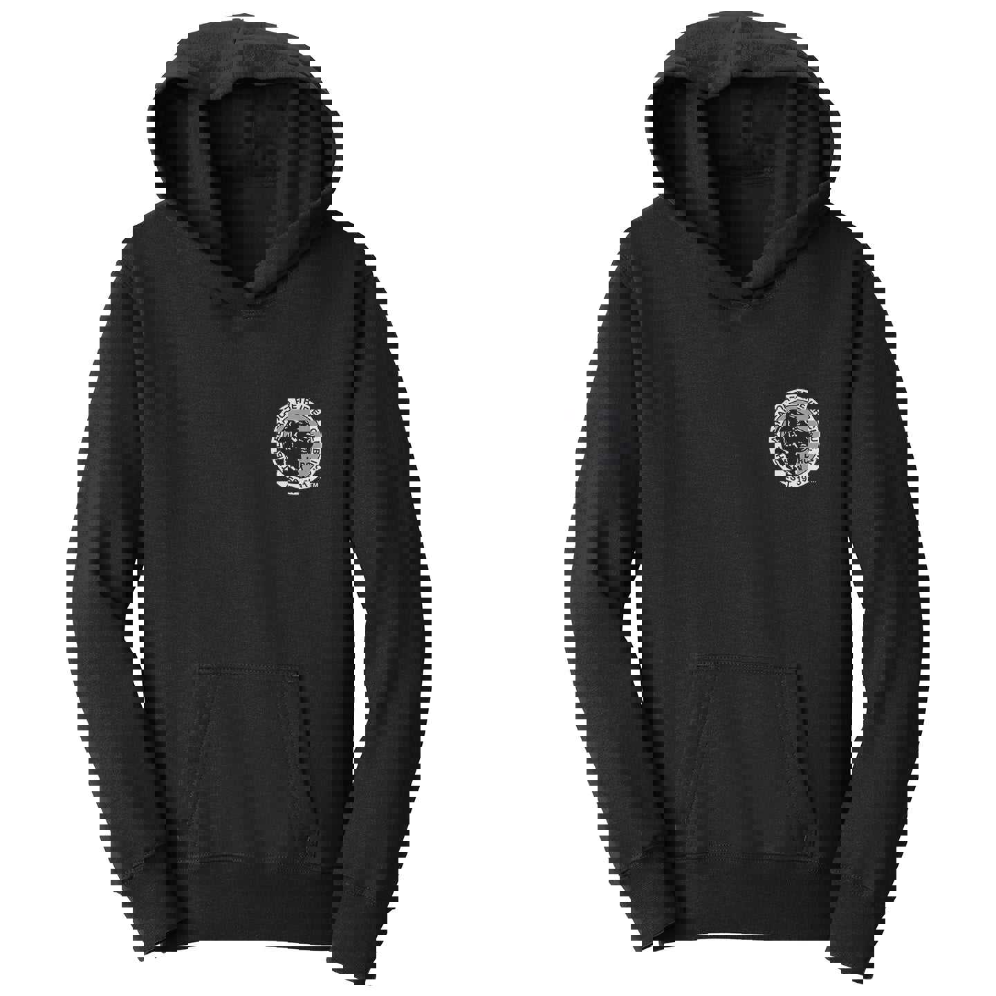 LRC Left Chest Black & White Logo - Kids Unisex Hoodie Sweatshirt