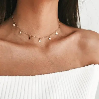 New Double Layer Bohemian Necklace for Women with Heart Pendant