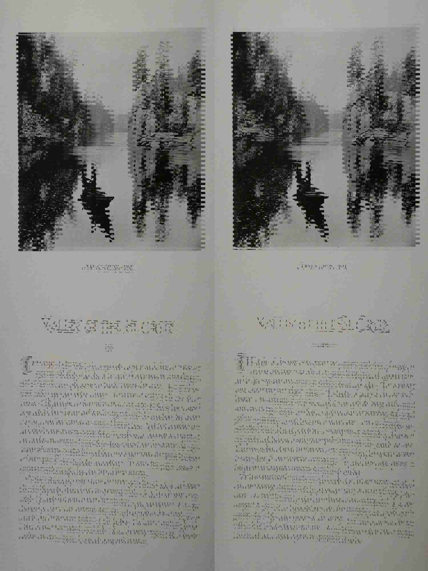 St. Croix Valley Wisconsin Minnesota 1888 Rare View Book with Photogravures