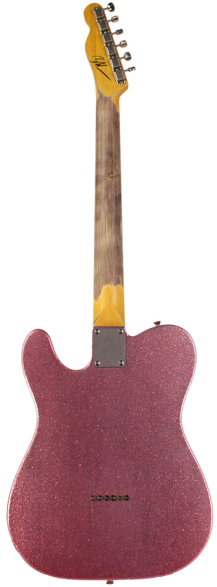 Nash T-63 Guitar, Vintage Pink Sparkle, Light Aging - Premium Telecaster Style