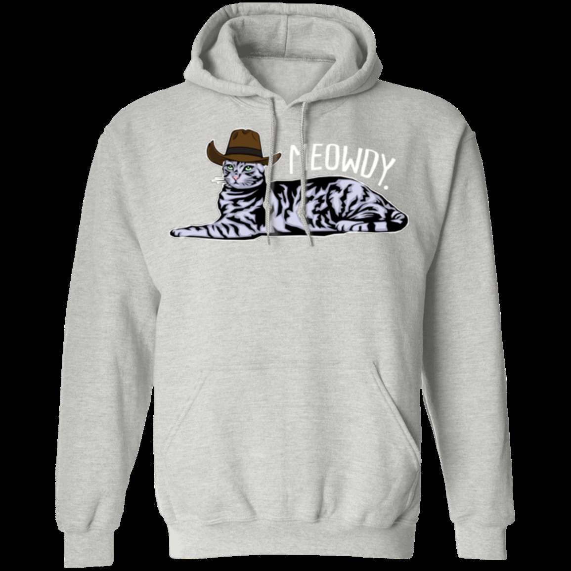 MEOWDY TEXAS CAT LADIES Pullover Hoodie - 8 oz, Unisex, Digital Print