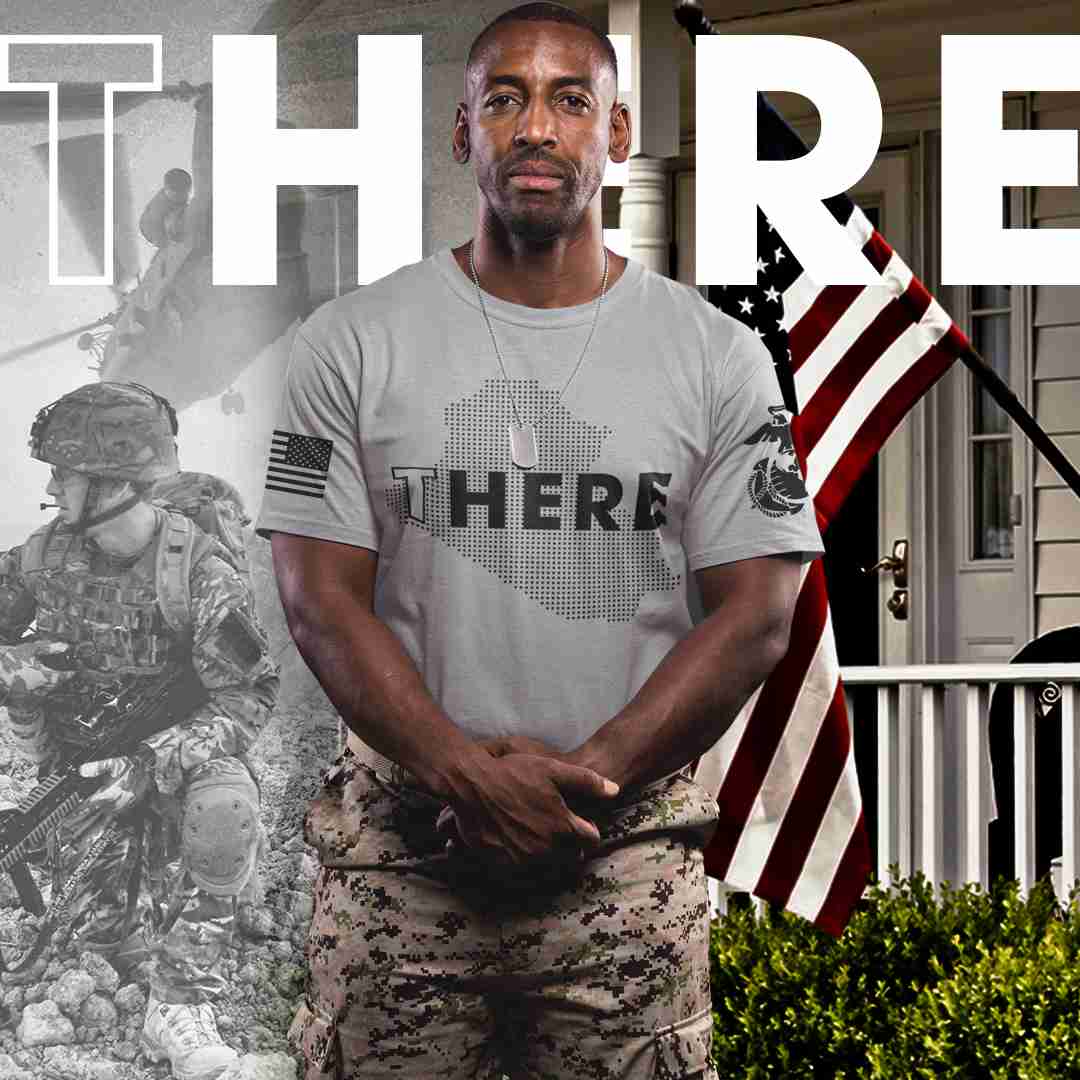 DIA T/HERE Veteran Mental Health Awareness Mens T-Shirt