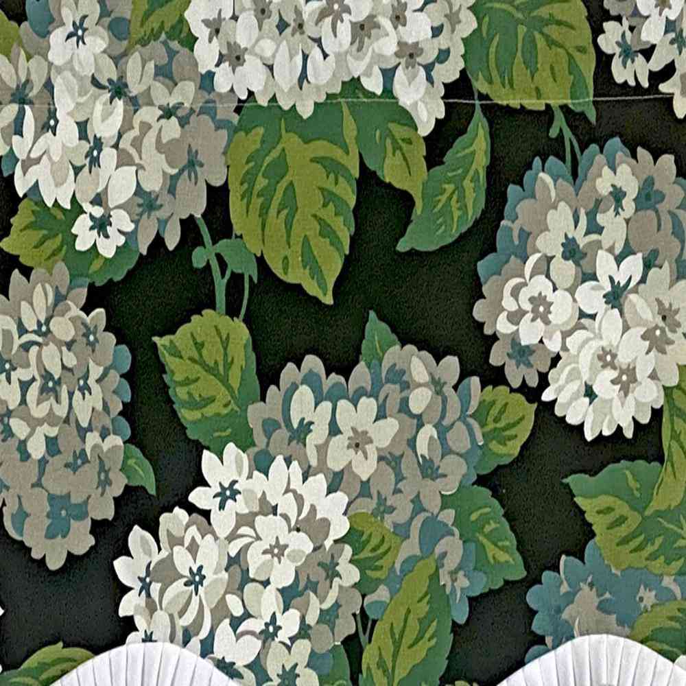 Hydrangea Ruffled Provance Valance 3in Rod Pocket 50in x 17in by RLF Home