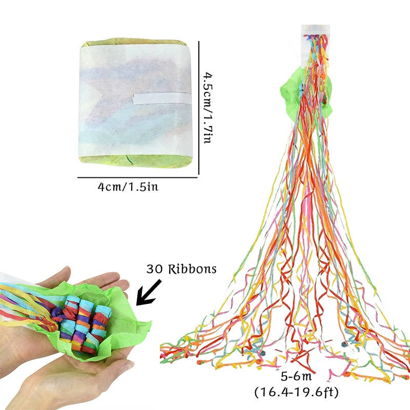 Party Popper Hand Throw Streamer Confetti Decoration Paper for Wedding Celebration