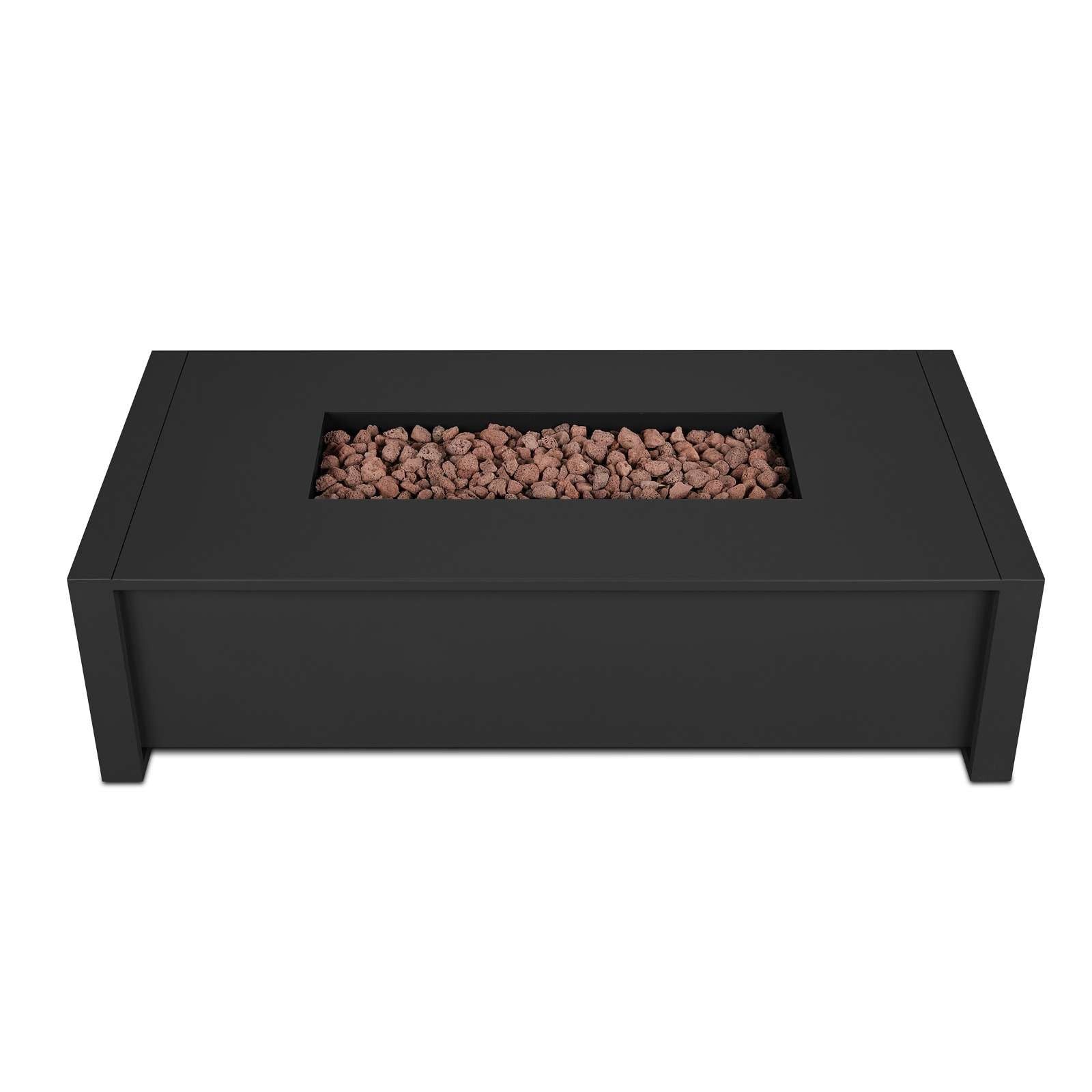 Real Flame Keenan 52 Rectangle Propane Fire Pit Table