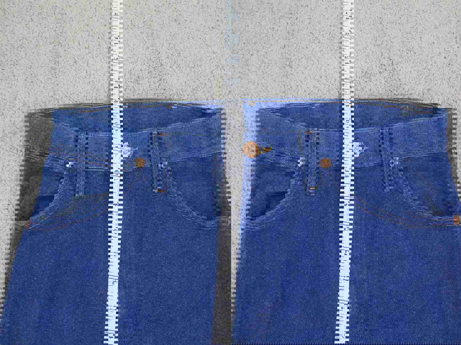 Wrangler Men's Blue Straight Leg Stretch Jeans - Size W31XL34, 100% Cotton