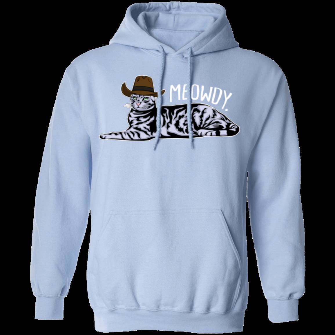 MEOWDY TEXAS CAT LADIES Pullover Hoodie - 8 oz, Unisex, Digital Print