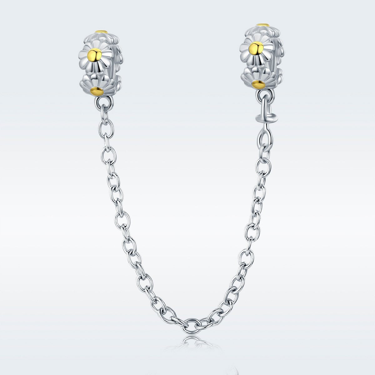 Sterling 925 Silver Daisy Charm Pendant for Pandora & European Bracelets