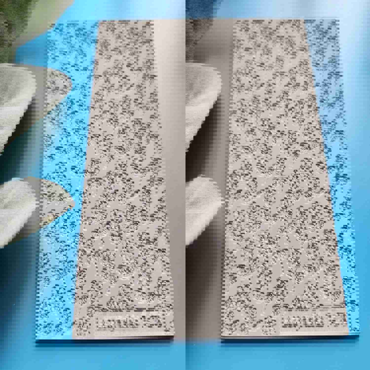 Polymer Clay Texture Tile - Flower Design Rubber Mat T-276