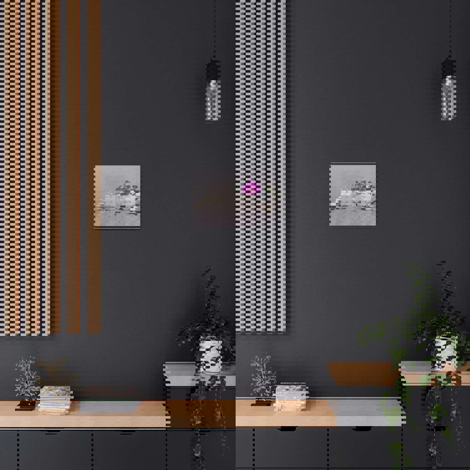 Green Leaves Forest Floral Nature Photography Canvas Wall Art Towel for Home Decor