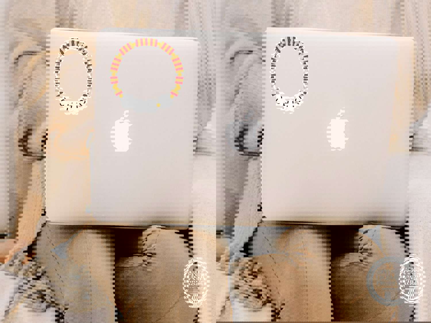 Chi Omega Vinyl Sticker - Friendship Bracelet Sorority Decal