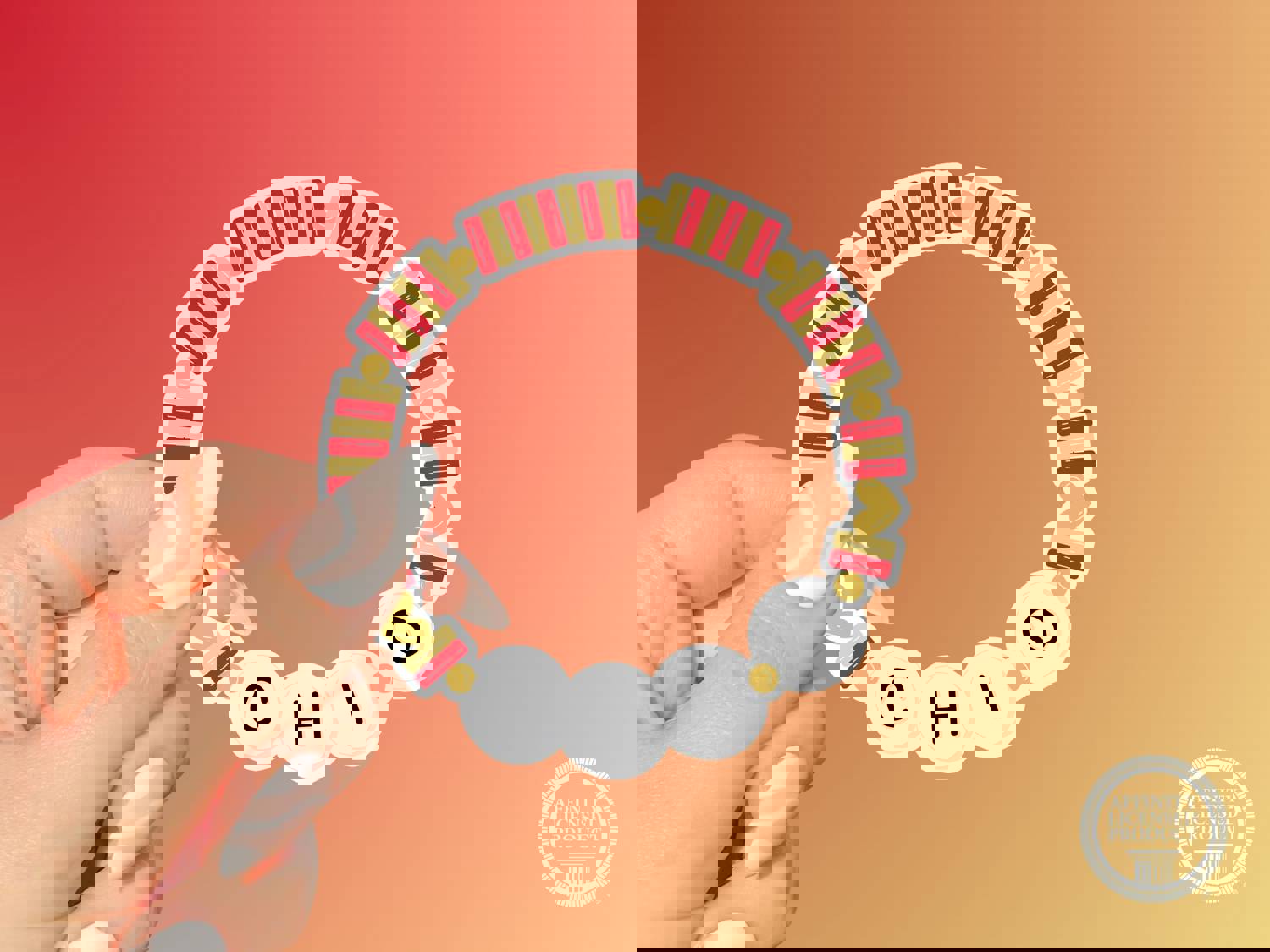 Chi Omega Vinyl Sticker - Friendship Bracelet Sorority Decal