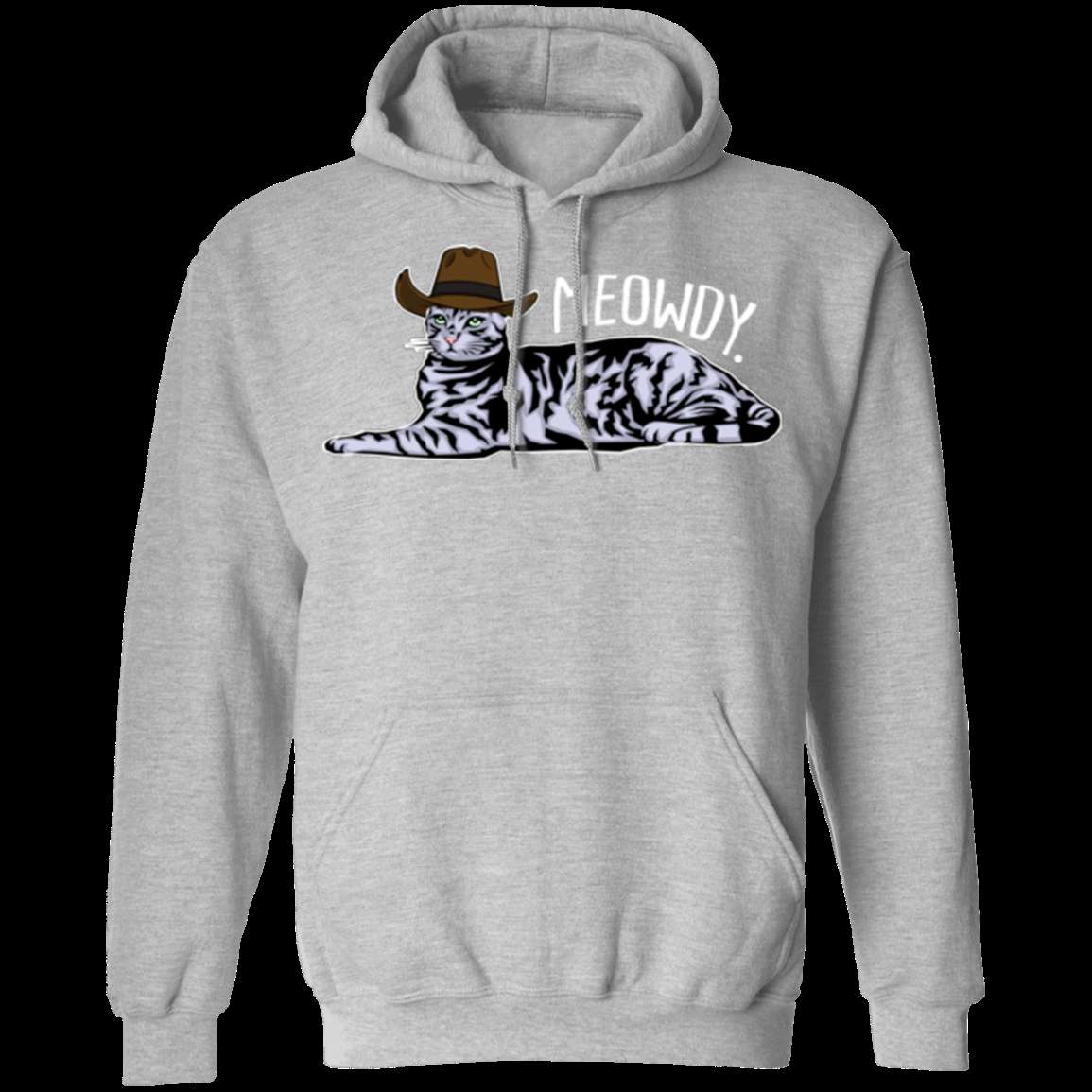 MEOWDY TEXAS CAT LADIES Pullover Hoodie - 8 oz, Unisex, Digital Print