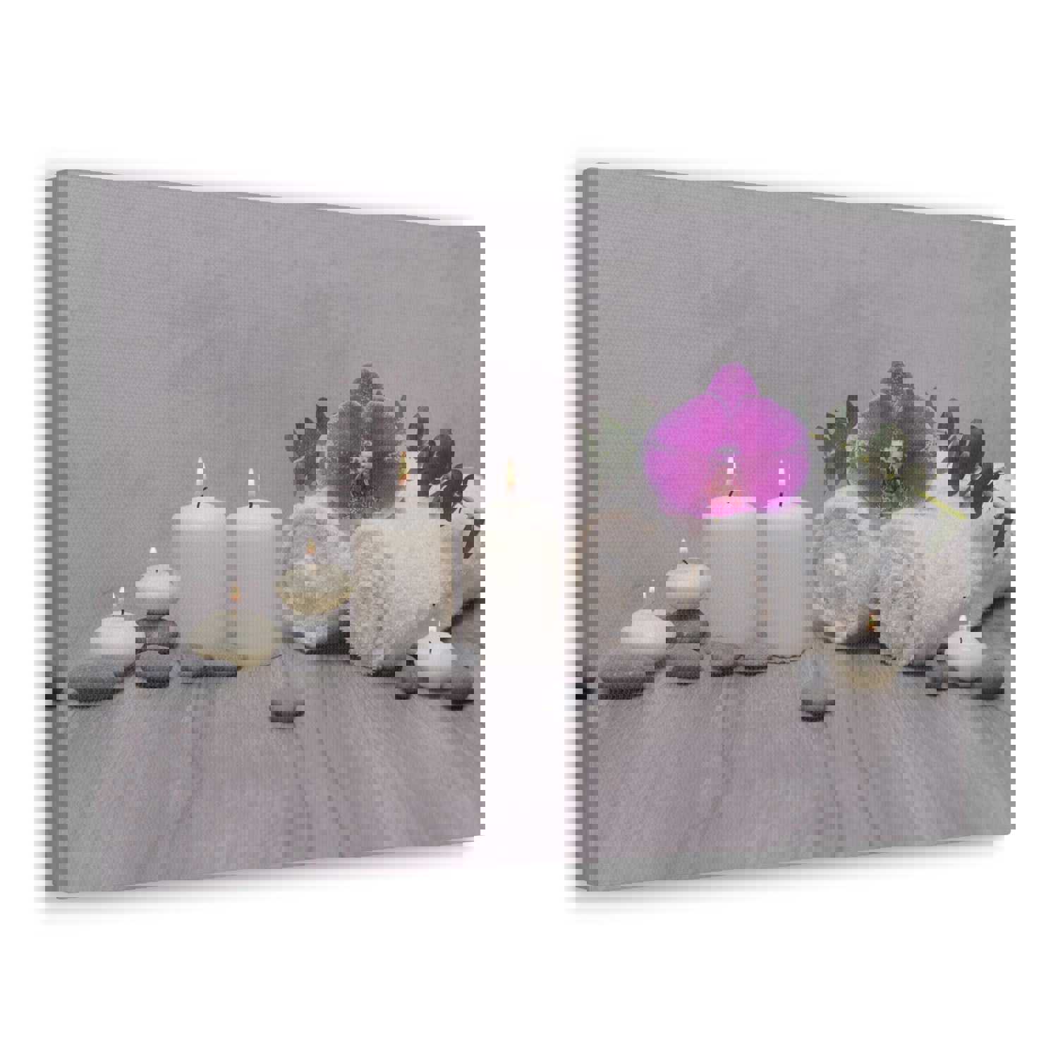 Green Leaves Forest Floral Nature Photography Canvas Wall Art Towel for Home Decor