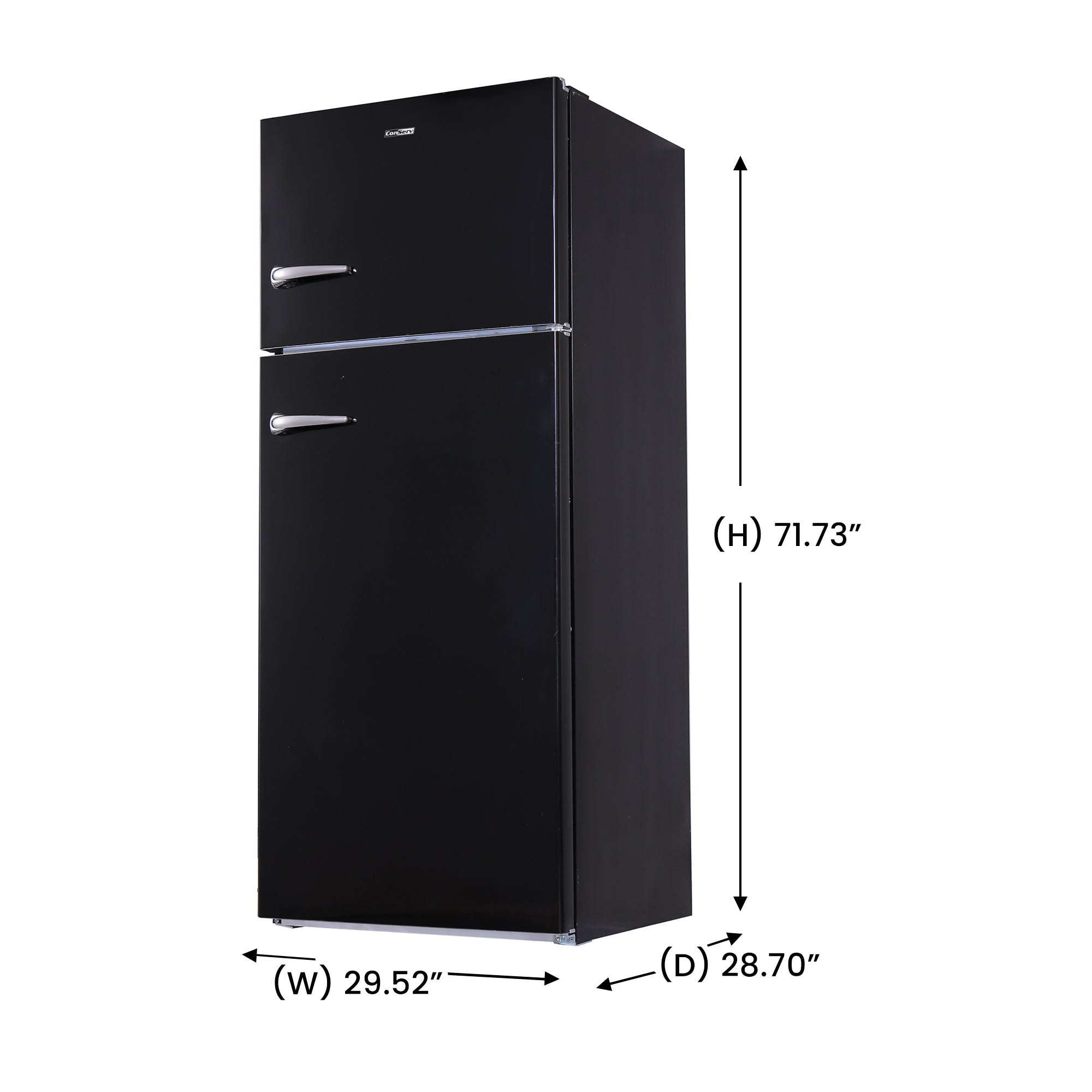 Conserv 18 cu.ft. Classic Retro Refrigerator with Ice Maker