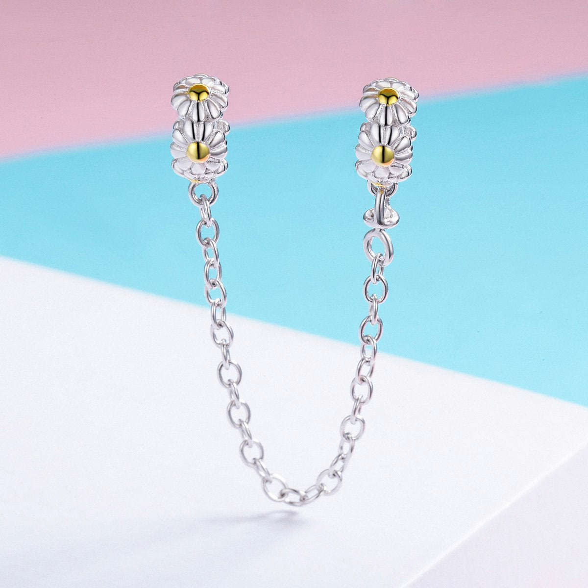 Sterling 925 Silver Daisy Charm Pendant for Pandora & European Bracelets