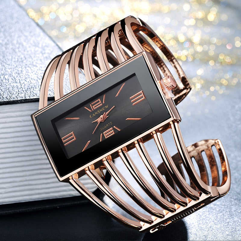 Cansnow Luxury Bangle Bracelet Watch for Women