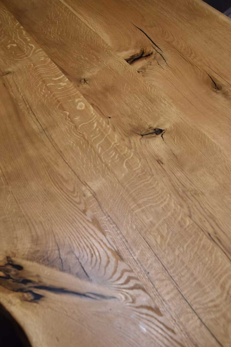 Handcrafted Oak Rectangular Dining Table for Modern & Rustic Spaces