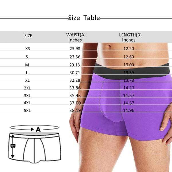 Custom Face Love Mens Boxer Briefs - Personalized Valentine Gift for Husband