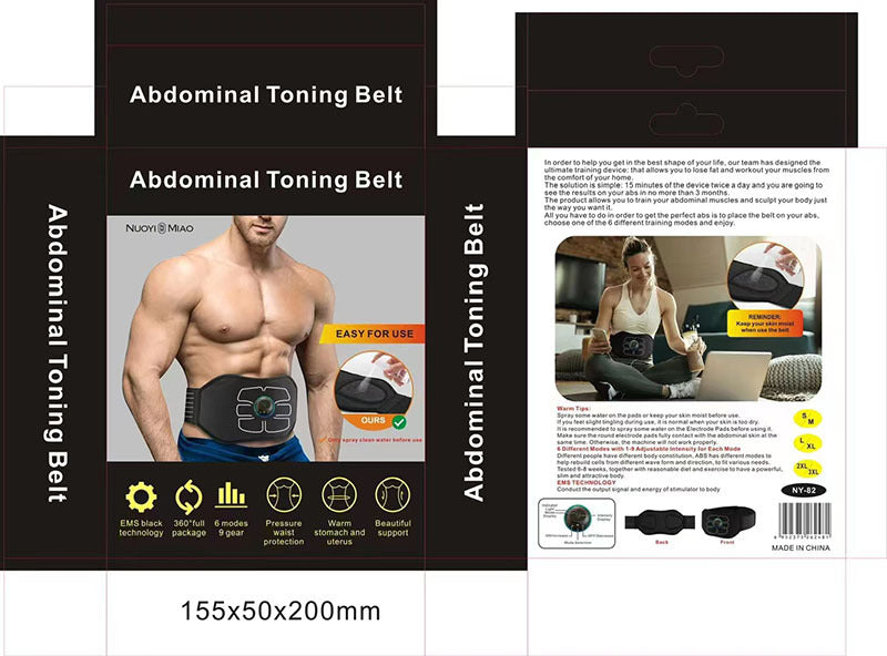 ABS Stimulator, Ab Machine, Abdominal Toning Belt Workout Portable Ab Stimulator for Home & Office Fitness