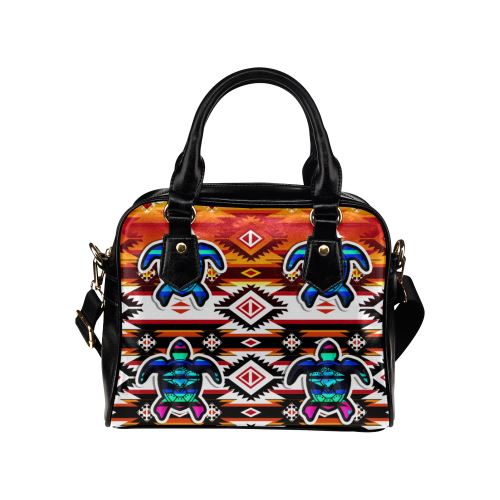 Adobe Fire Turtle Colored Shoulder Handbag