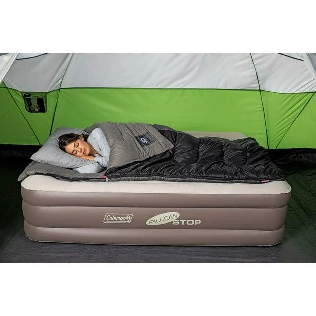 Coleman SupportRest PillowStop Double High Airbed with 120v Pump – Queen Size